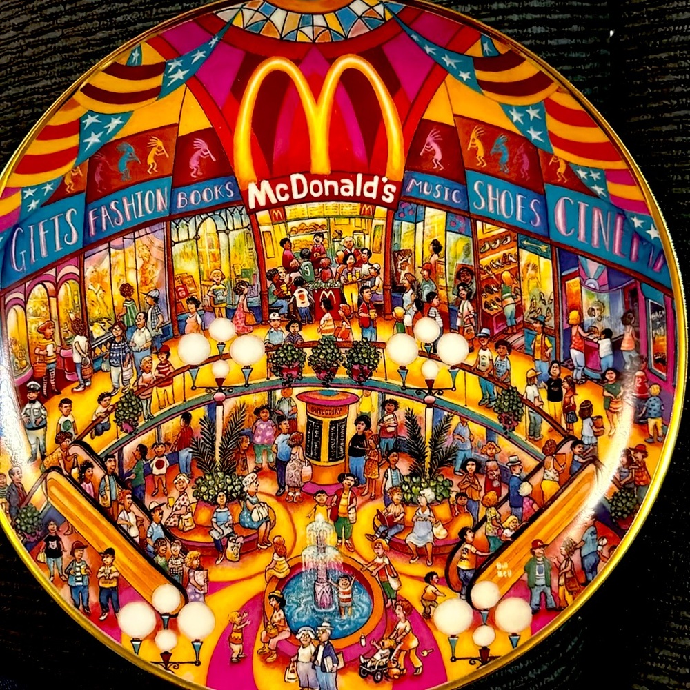 Franklin mint McDonald’s Golden showcase collector plate